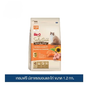 Me-O Gold Selection สูตร Salmon & Chicken - 1.2kg