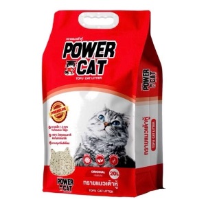 Power Cat ทรายแมวเต้าหู้กลิ่น Original 20L