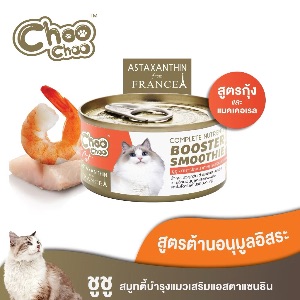 ChooChoo สมูทตี้บำรุงแมวปลาแมคเคอเรลผสมกุ้ง