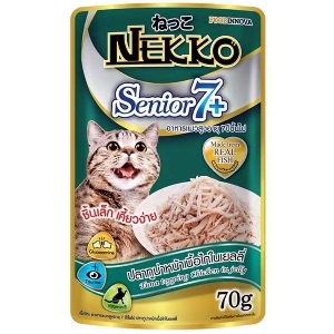 Nekko Senior7+ ปลาทูน่าหน้าเนื้อไก่ในเยลลี่