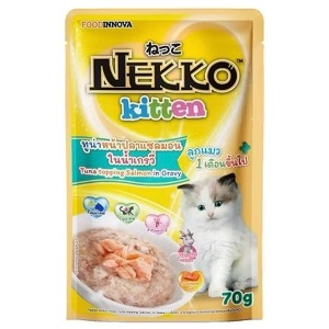 Nekko NP37 ปลาทูน่าหน้าปลาแซลมอนในเกรวี่