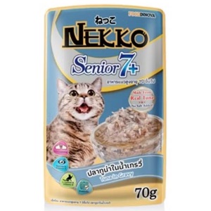 Nekko Senior7+ ปลาทูน่าในเกรวี่
