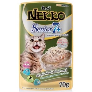 Nekko Senior7+ ปลาทูน่าหน้าไก่ในเกรวี่