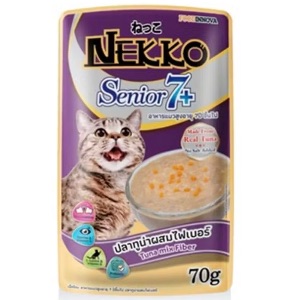Nekko Senior7+ ปลาทูน่าผสมไฟเบอร์