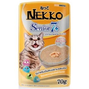 Nekko Senior7+ ทูน่าครีมมี่ผสมปลาแซลมอน