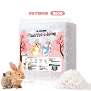 PetStern รองกรงกระดาษ 500g - Whitepink