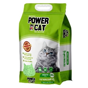 Power Cat ทรายแมวเต้าหู้กลิ่น Green Tea 20L